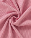 Stretchy Bamboo O Neck Short Sleeve Ribbed Women Nightgowns Short, Women Lounge Dress B014 Carnation Pink